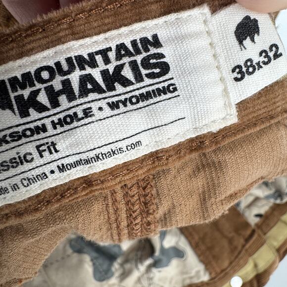 Mountain Khakis Pants Mens 38x31 (38x31 ACTUAL) Canyon Cord Brown Classic Fit - Picture 5 of 9